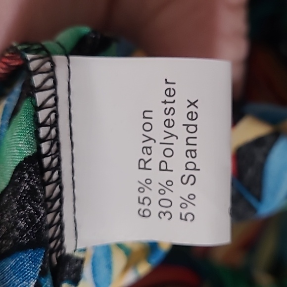 NWT Coofandy Hawaiian Shirt & Shorts Set, Medium, Multicolored Palm Fronds - Picture 5 of 10